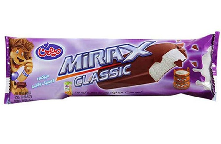 میهن بستنی با روکش شکلات (کیم) 80گرمی